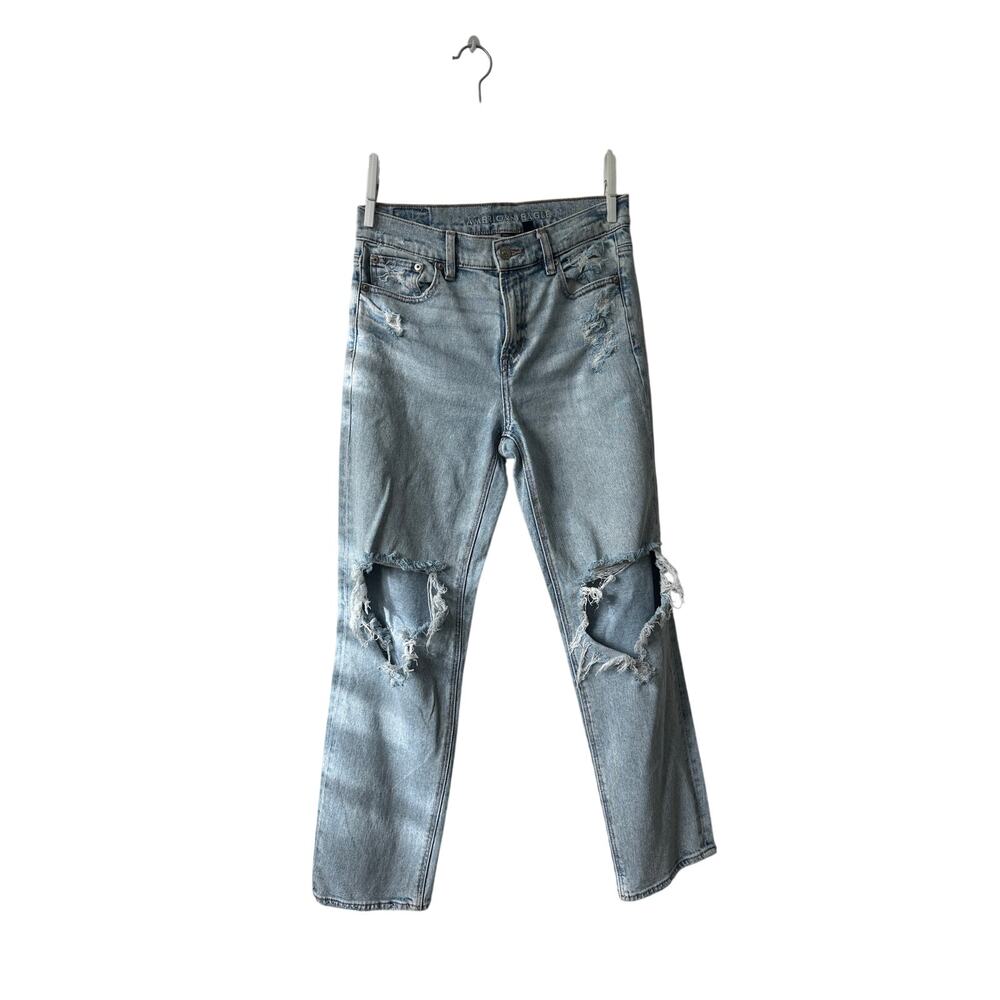 american eagle super high-rise ankle straight 4 regular